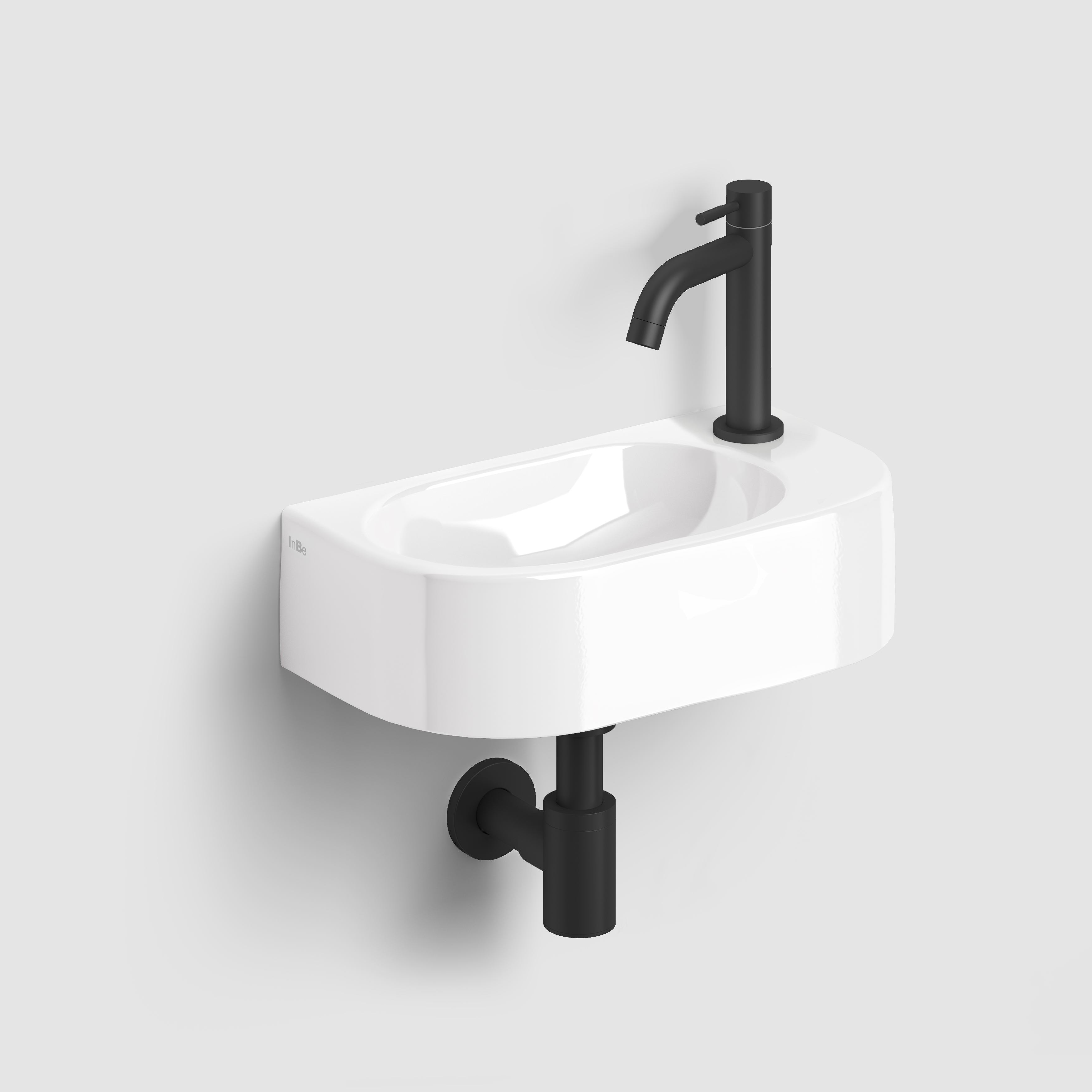 Clou InBe fontein set 7 wit keramiek en mat zwart IB 03.03094.21